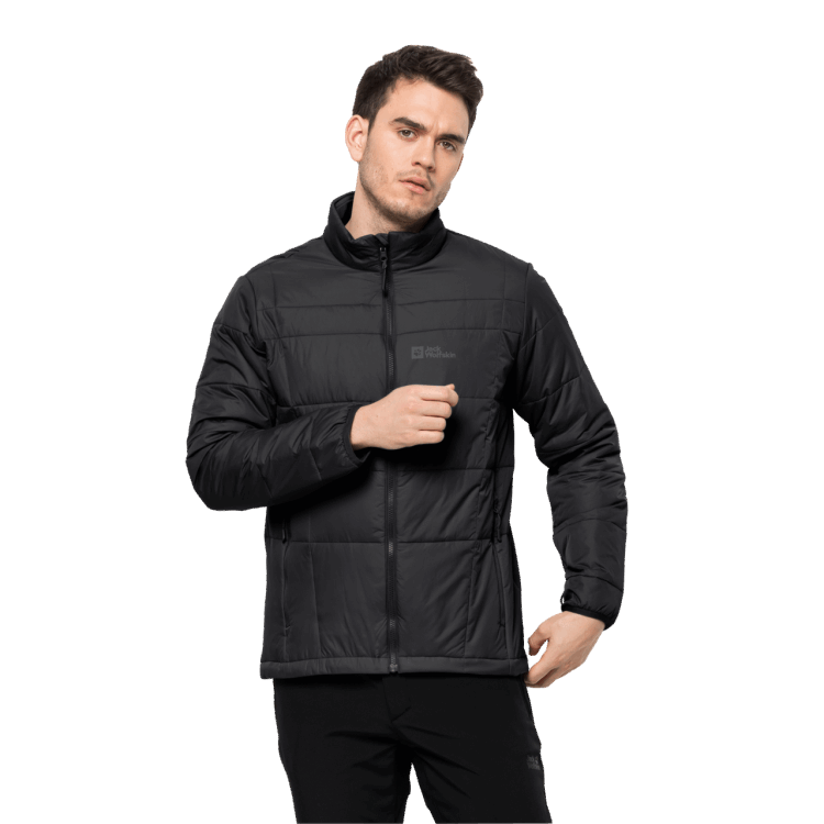 Men's Bergland Insulated Jacket Brand Black Brand Jack Wolfskin
