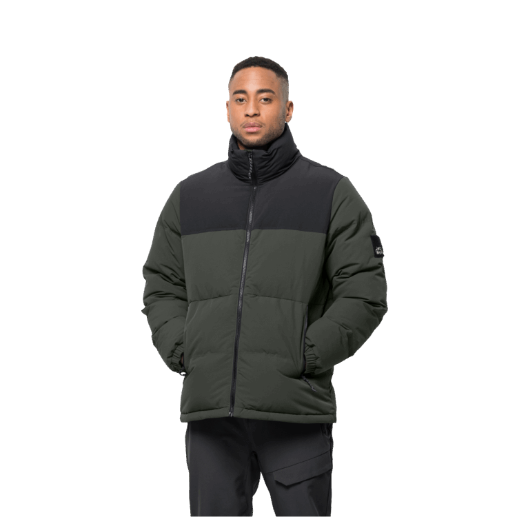 Brand Jack Wolfskin Antique Green Men's Alex Down Jacket Original