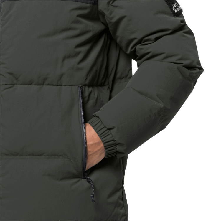Brand Jack Wolfskin Antique Green Men's Alex Down Jacket Original