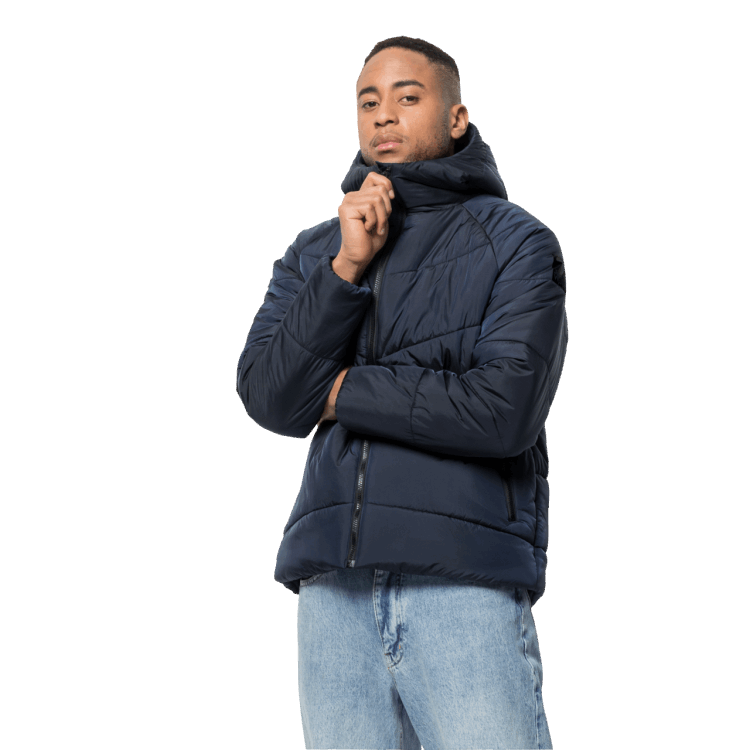 Brand Jack Wolfskin Men's Eisbach Jacket Night Blue New