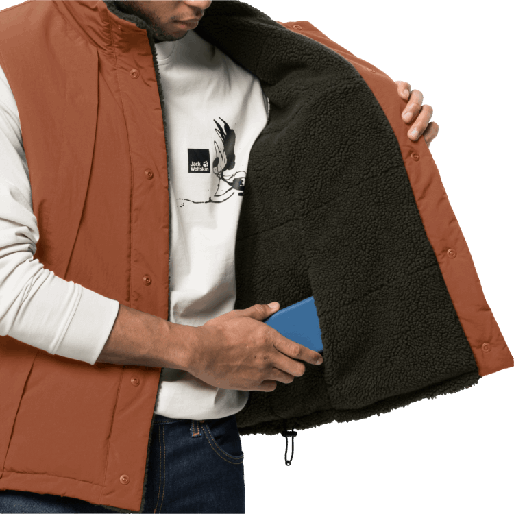 Brand Jack Wolfskin Men's Alex Vest Fashion Brick