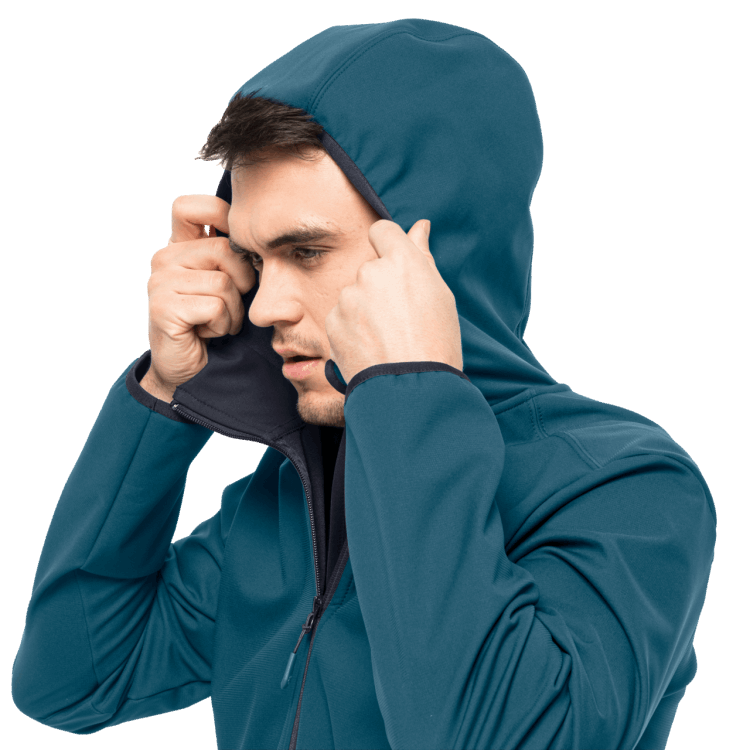 Blue Coral Origins Men's Bornberg Hoody Brand Jack Wolfskin