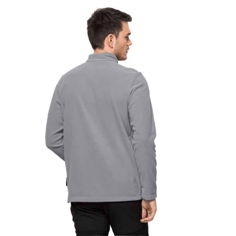 Slate Grey Brand Jack Wolfskin Men's Taunus Half-Zip Origins