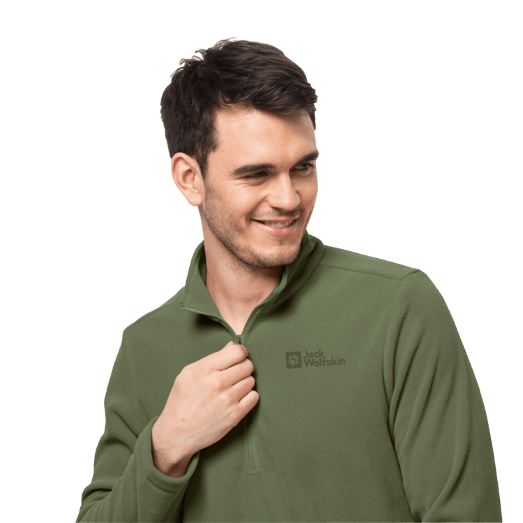 Greenwood Brands Men's Taunus Half-Zip Brand Jack Wolfskin