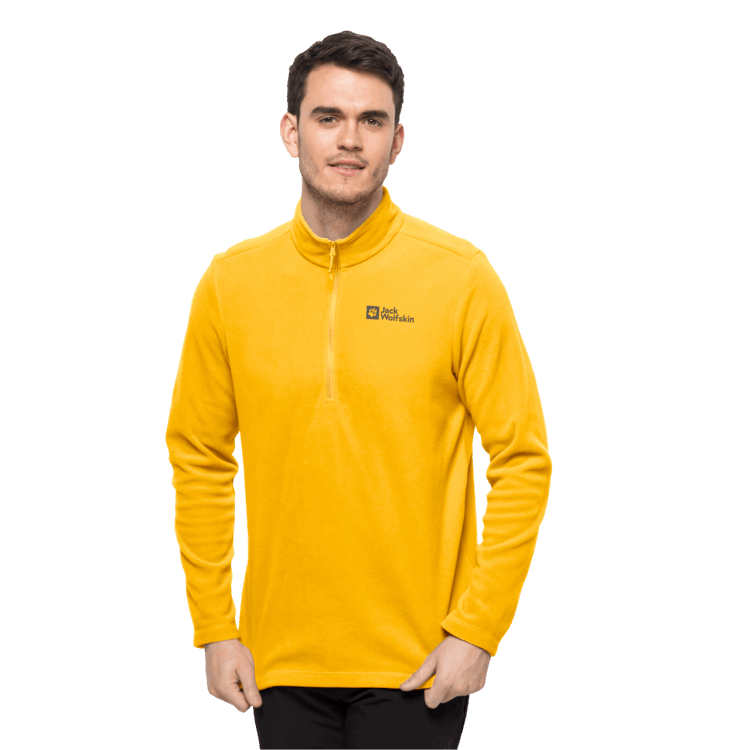 Burly Yellow Xt Men's Taunus Half-Zip Brand Jack Wolfskin Original