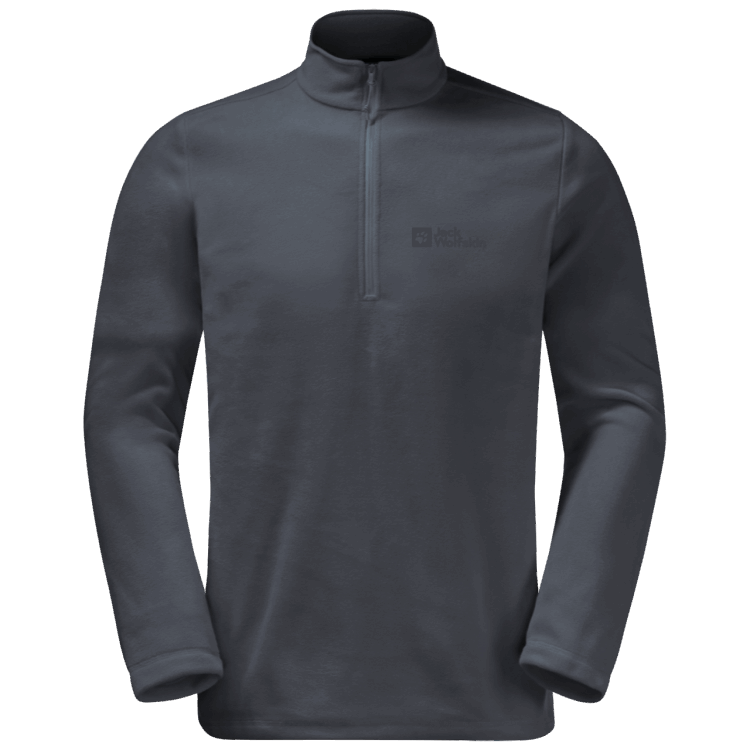 Best Men's Taunus Half-Zip Brand Jack Wolfskin Ebony