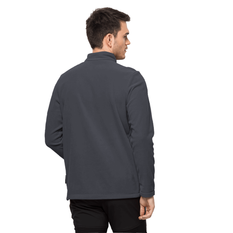 Best Men's Taunus Half-Zip Brand Jack Wolfskin Ebony