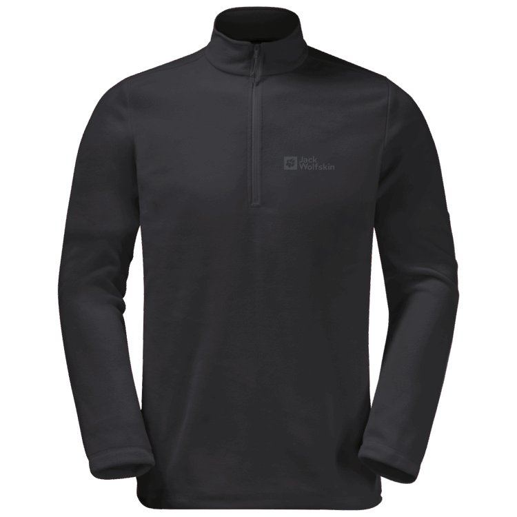 New Men's Taunus Half-Zip Black Brand Jack Wolfskin