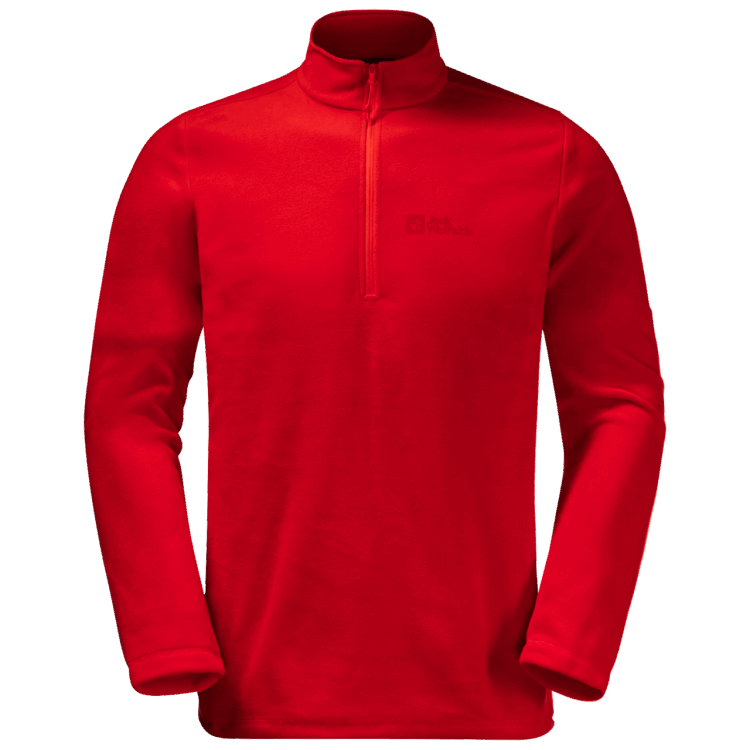 Fashion Brand Jack Wolfskin Adrenaline Red Men's Taunus Half-Zip