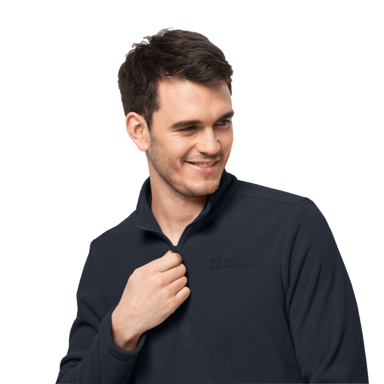 Collection Brand Jack Wolfskin Men's Taunus Half-Zip Night Blue