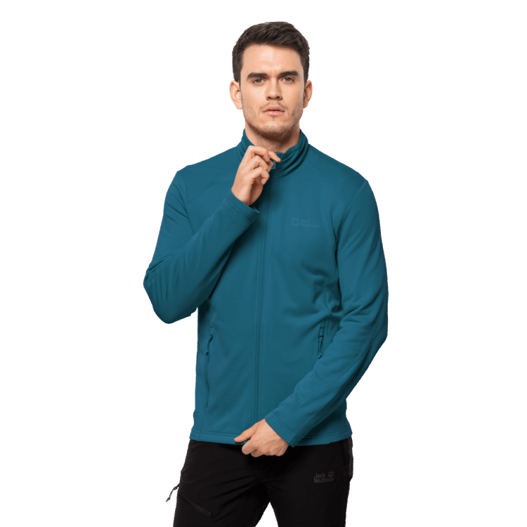 Men's Kolbenberg Full-Zip Blue Coral Brand Jack Wolfskin