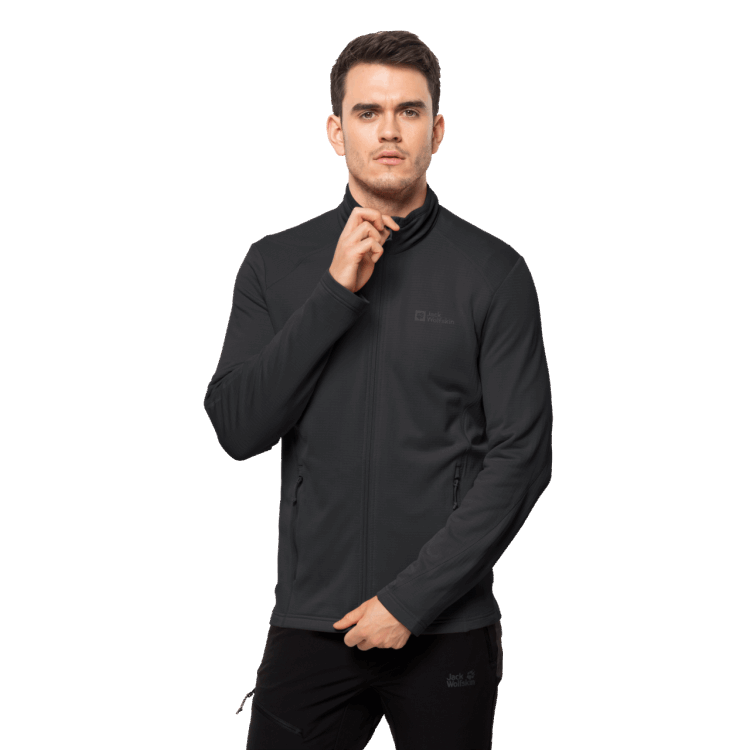 Men's Kolbenberg Full-Zip Hot Brand Jack Wolfskin Black