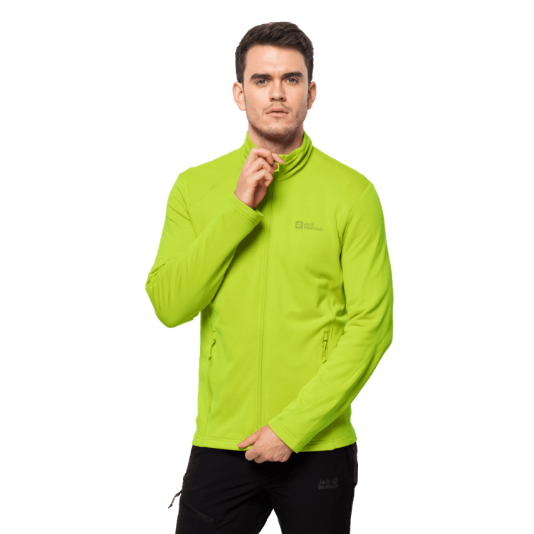 Men's Kolbenberg Full-Zip Best Lime Brand Jack Wolfskin