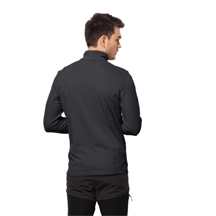 Brand Jack Wolfskin Black Men's Kolbenberg Half-Zip Fashion