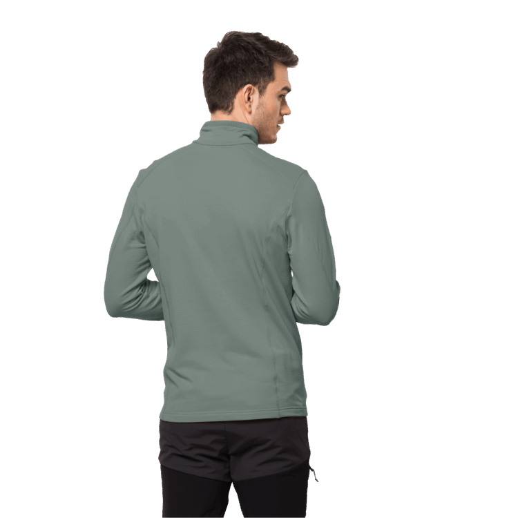 Brand Jack Wolfskin Collection Men's Kolbenberg Half-Zip Hedge Green