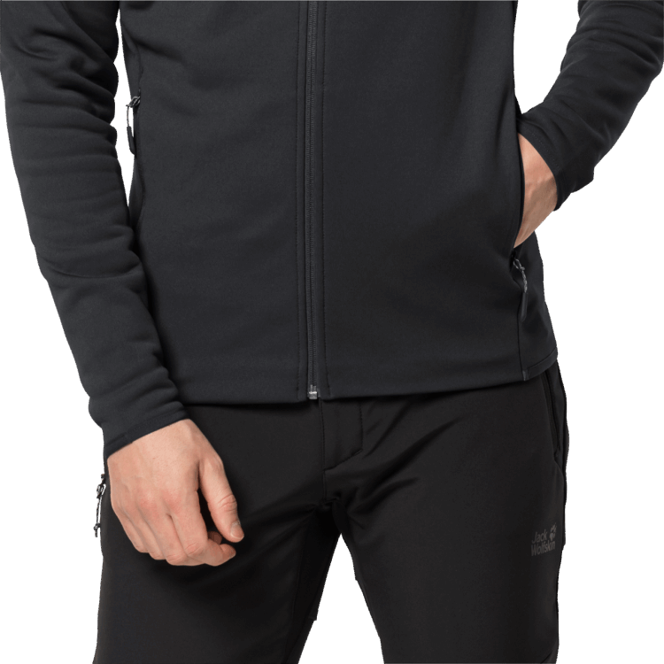 Black Brand Jack Wolfskin Men's Baiselberg Hooded Full-Zip