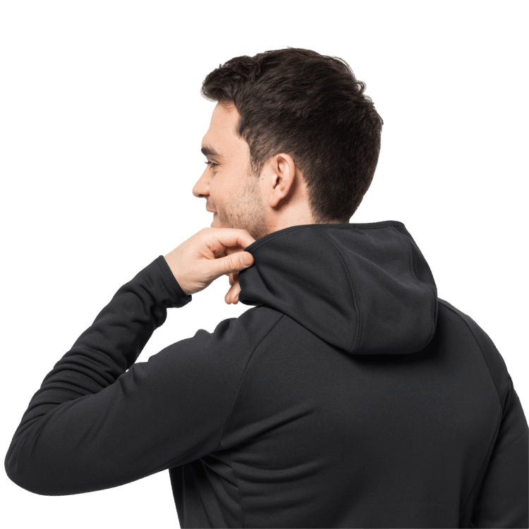 Black Brand Jack Wolfskin Men's Baiselberg Hooded Full-Zip