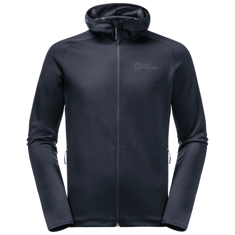 Night Blue Brand Jack Wolfskin Men's Baiselberg Hooded Full-Zip Brands