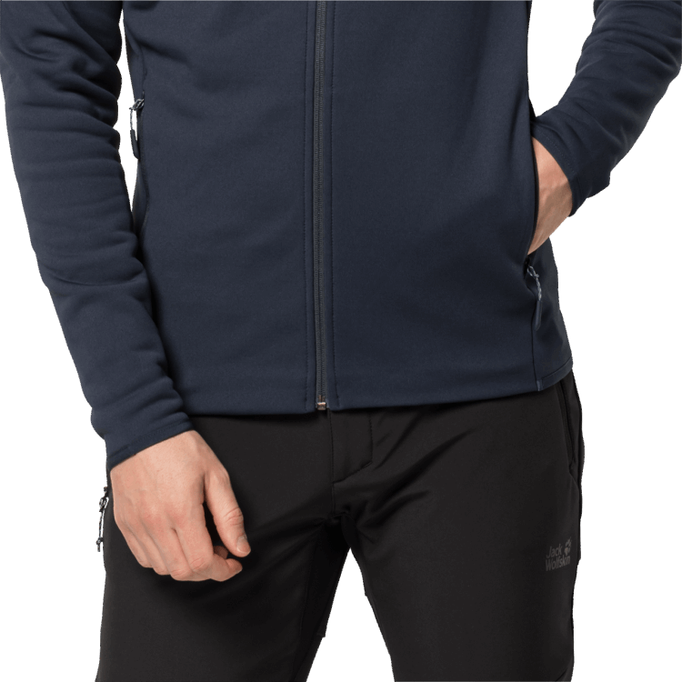 Night Blue Brand Jack Wolfskin Men's Baiselberg Hooded Full-Zip Brands