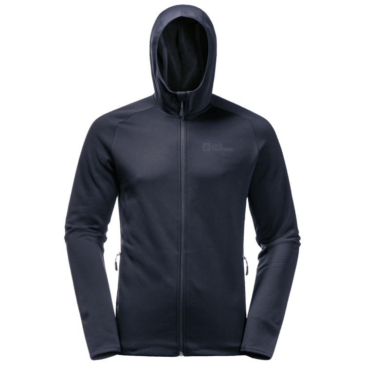 Night Blue Brand Jack Wolfskin Men's Baiselberg Hooded Full-Zip Brands