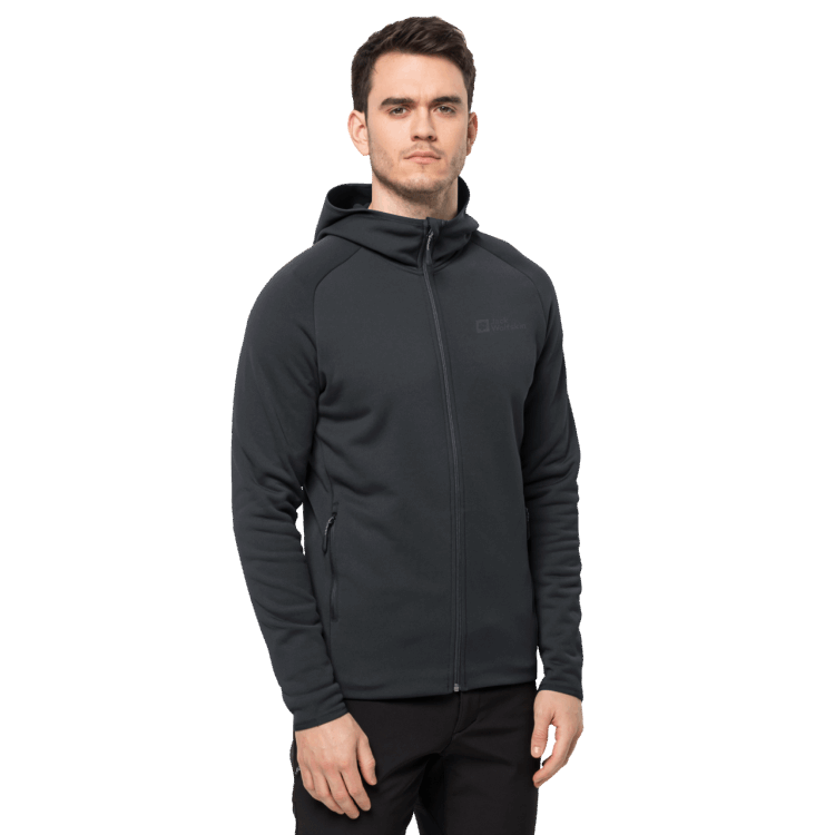 Phantom Hot Men's Baiselberg Hooded Full-Zip Brand Jack Wolfskin