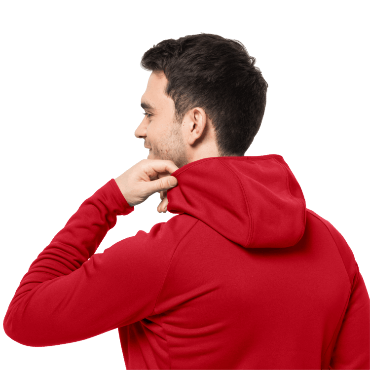 Adrenaline Red Men's Baiselberg Hooded Full-Zip Brand Jack Wolfskin Best