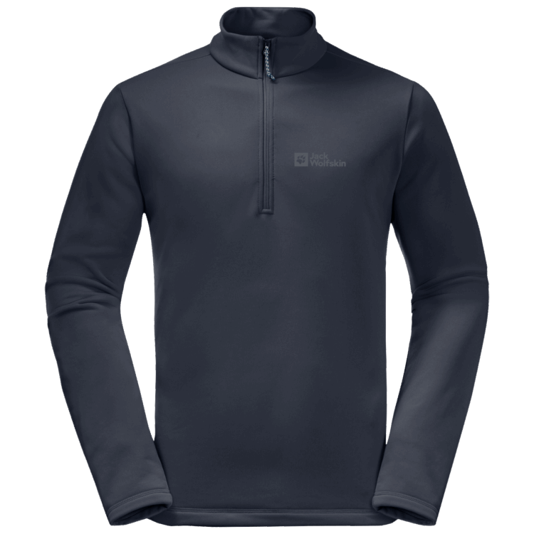 Fashion Men's Baiselberg Half-Zip Brand Jack Wolfskin Night Blue