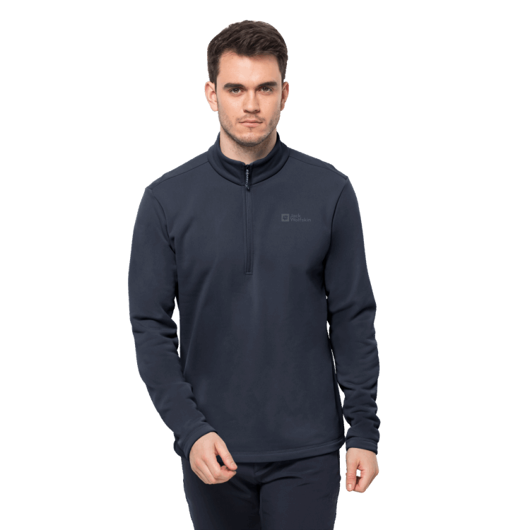 Fashion Men's Baiselberg Half-Zip Brand Jack Wolfskin Night Blue