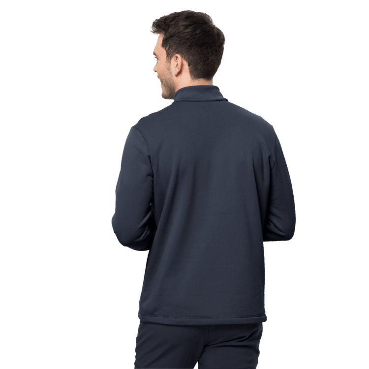 Fashion Men's Baiselberg Half-Zip Brand Jack Wolfskin Night Blue