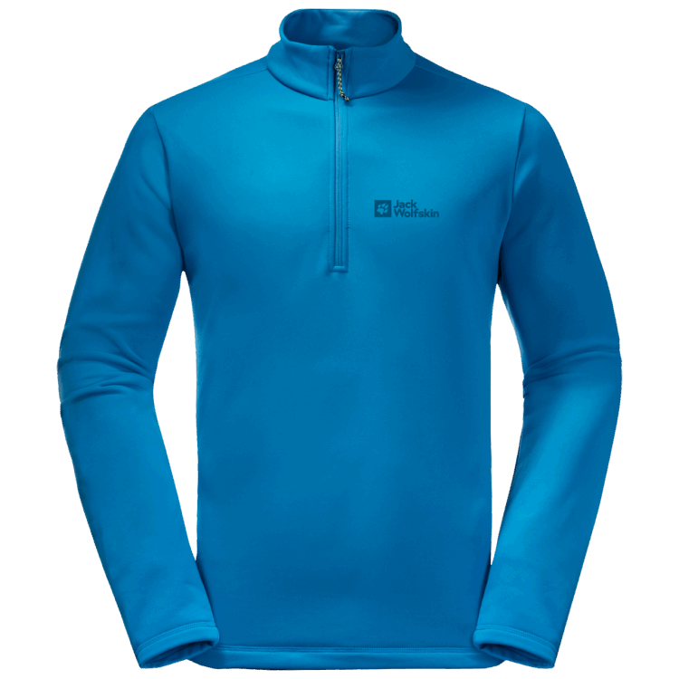 Collection Men's Baiselberg Half-Zip Blue Pacific Brand Jack Wolfskin
