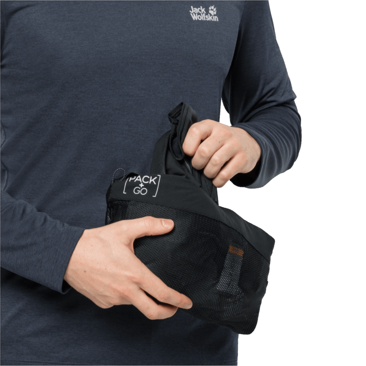 Men's Pack & Go Hybrid Black Best Brand Jack Wolfskin