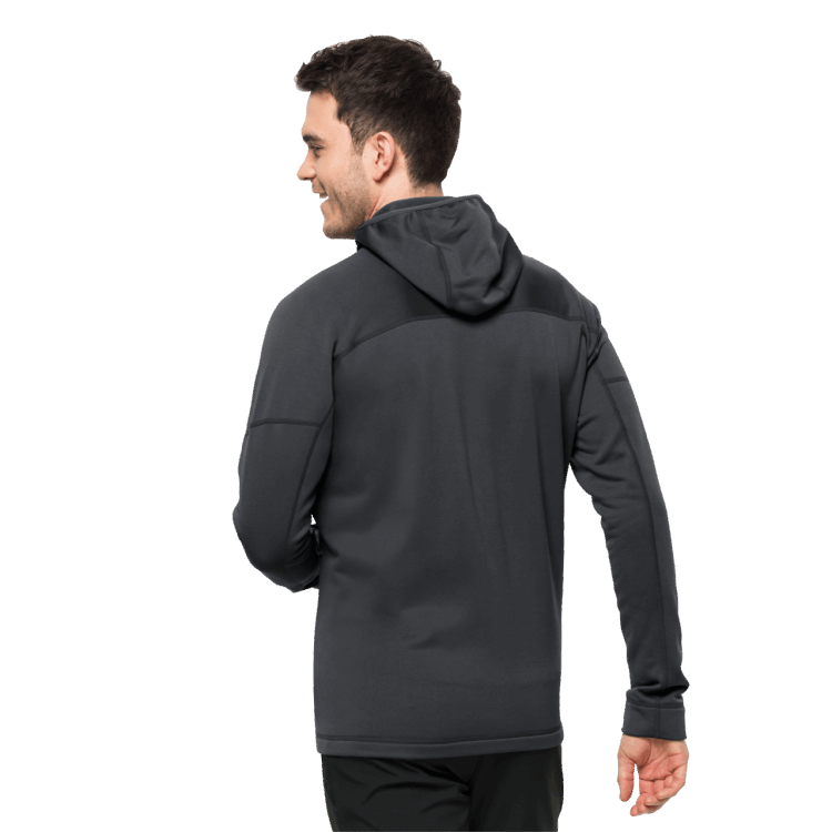 Men's Hirschberg Hooded Full-Zip New Brand Jack Wolfskin Phantom
