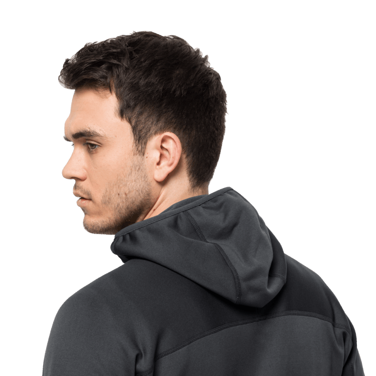Men's Hirschberg Hooded Full-Zip New Brand Jack Wolfskin Phantom