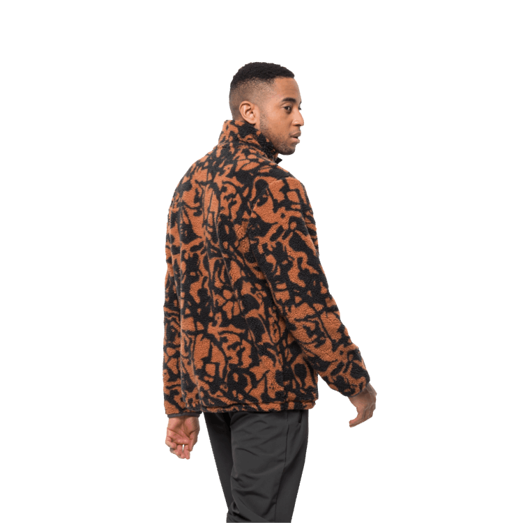 Men's Pank Hudson Snap Fashion Brick Allover Brand Jack Wolfskin