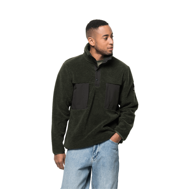 Brand Jack Wolfskin Antique Green Men's Pank Snap Collections