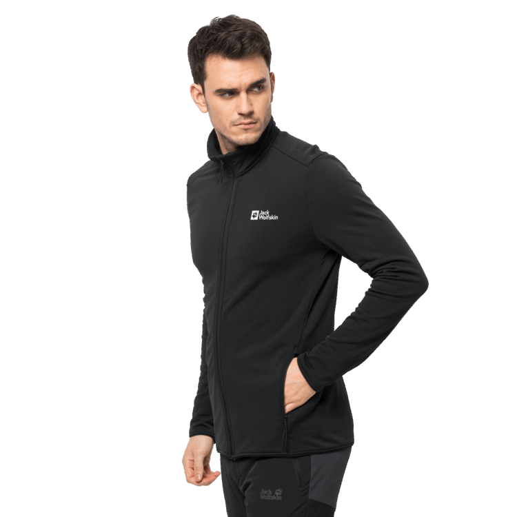 Brand Jack Wolfskin Origin Men's Pack & Go Full-Zip Black