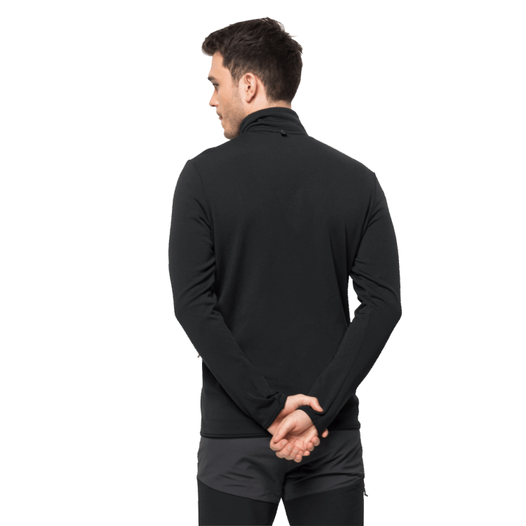Brand Jack Wolfskin Origin Men's Pack & Go Full-Zip Black