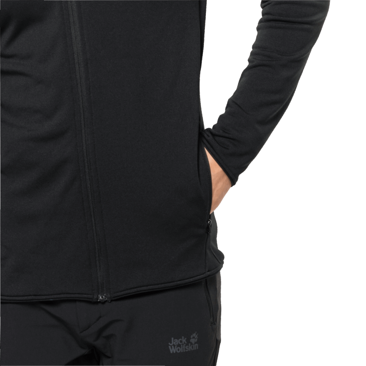 Brand Jack Wolfskin Origin Men's Pack & Go Full-Zip Black