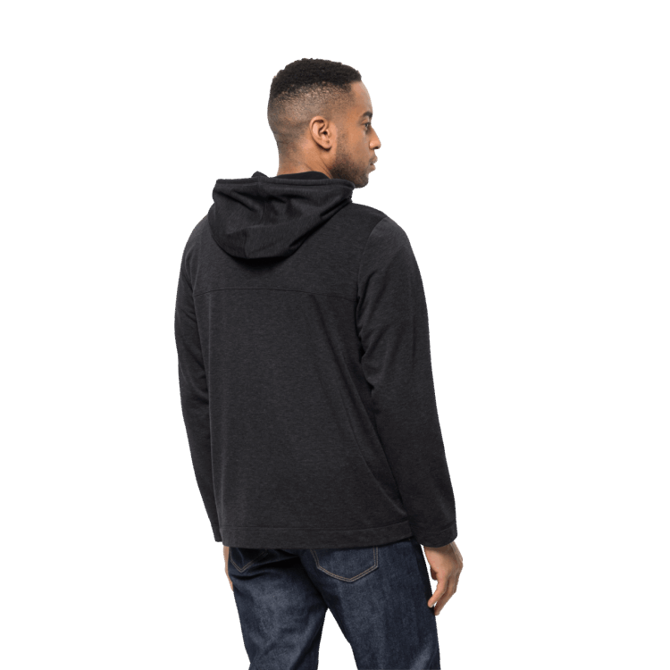 Brand Jack Wolfskin Men's Waldsee Hooded Jacket Black Brand