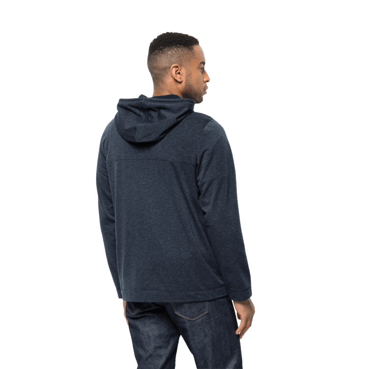 Night Blue Brand Jack Wolfskin Original Men's Waldsee Hooded Jacket