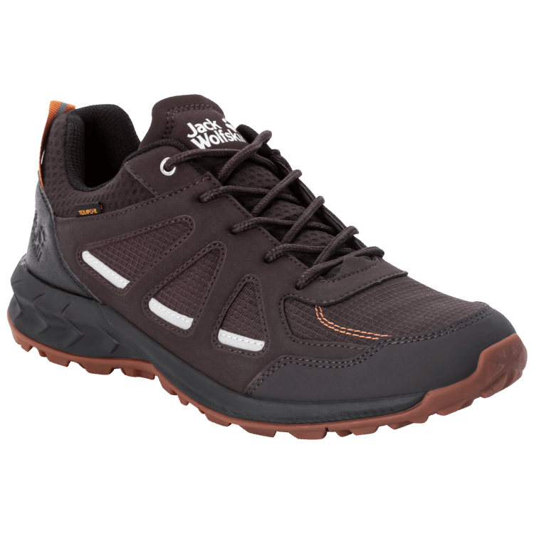 Espresso-Dark Red Best Brand Jack Wolfskin Men's Woodland 2 Texapore Low