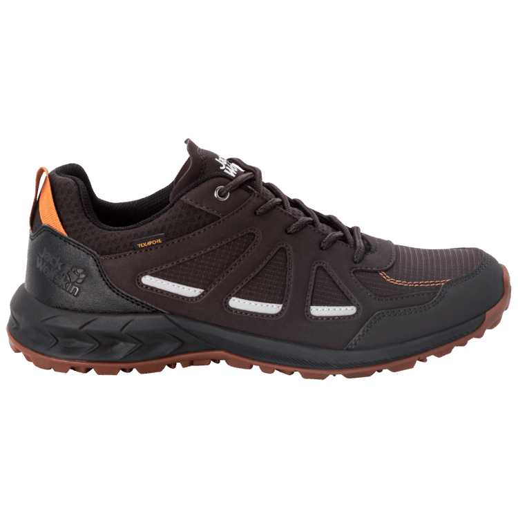 Espresso-Dark Red Best Brand Jack Wolfskin Men's Woodland 2 Texapore Low