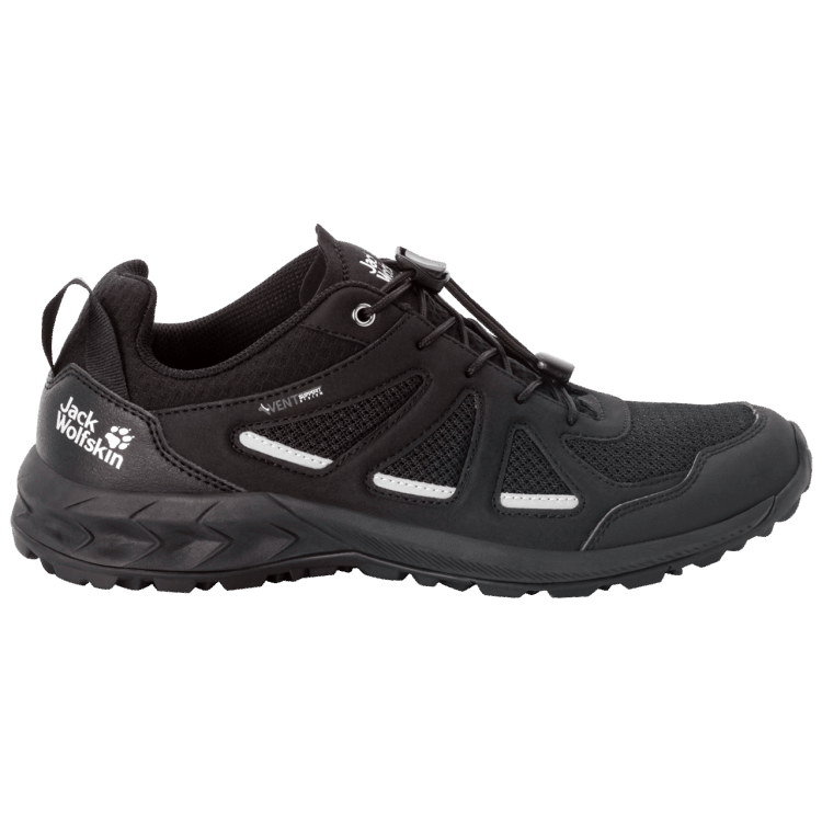 Black-Black Men's Woodland 2 Vent Low Brand Jack Wolfskin Fashion