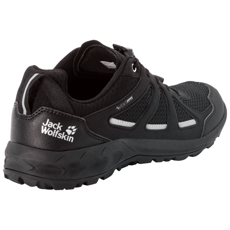 Black-Black Men's Woodland 2 Vent Low Brand Jack Wolfskin Fashion