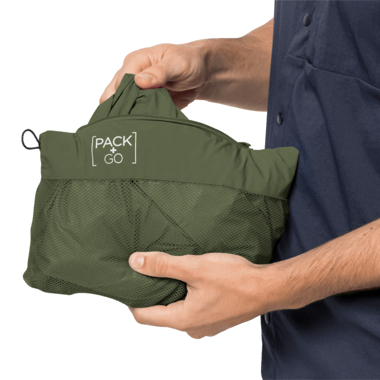 Men's Pack & Go Shell Greenwood Fashion Brand Jack Wolfskin