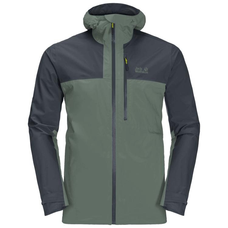 Brand Jack Wolfskin Hedge Green Men's Go Hike Jacket Origins