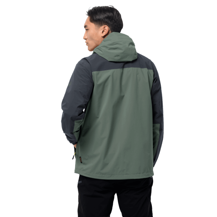 Brand Jack Wolfskin Hedge Green Men's Go Hike Jacket Origins