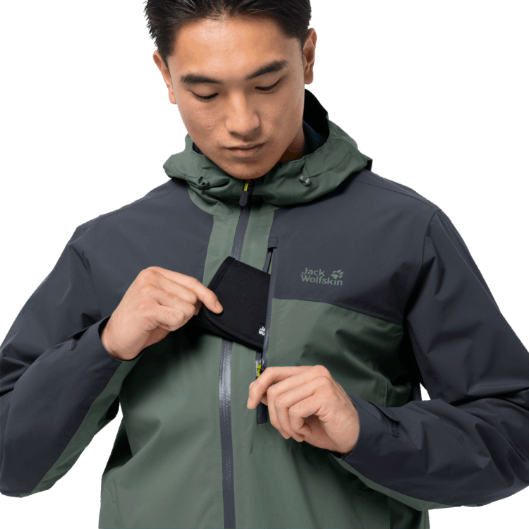 Brand Jack Wolfskin Hedge Green Men's Go Hike Jacket Origins