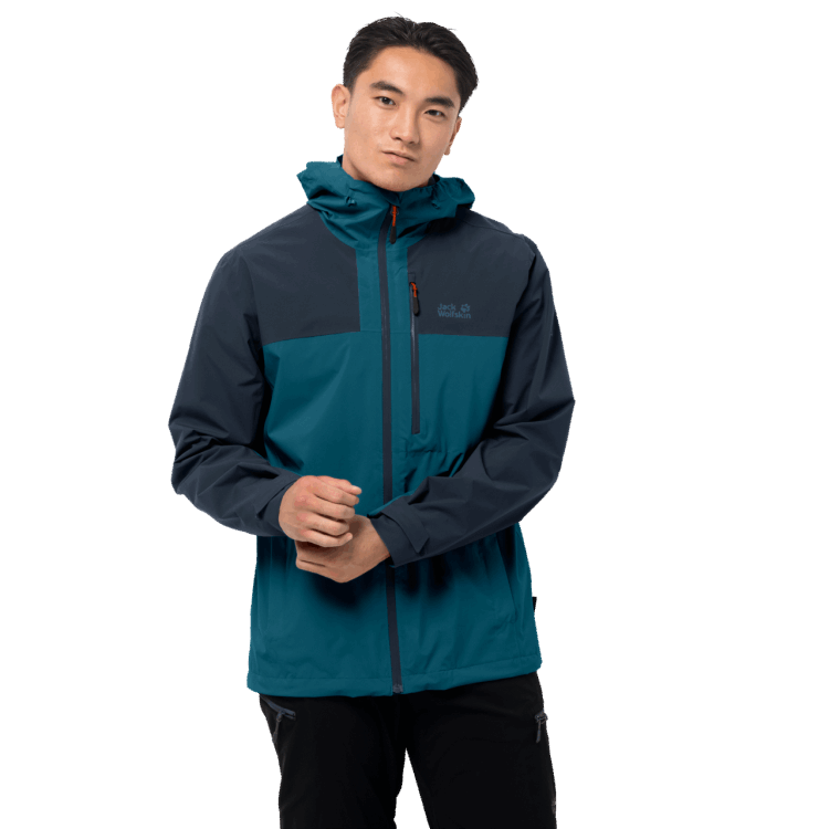 Brand Jack Wolfskin Men's Go Hike Jacket Blue Coral