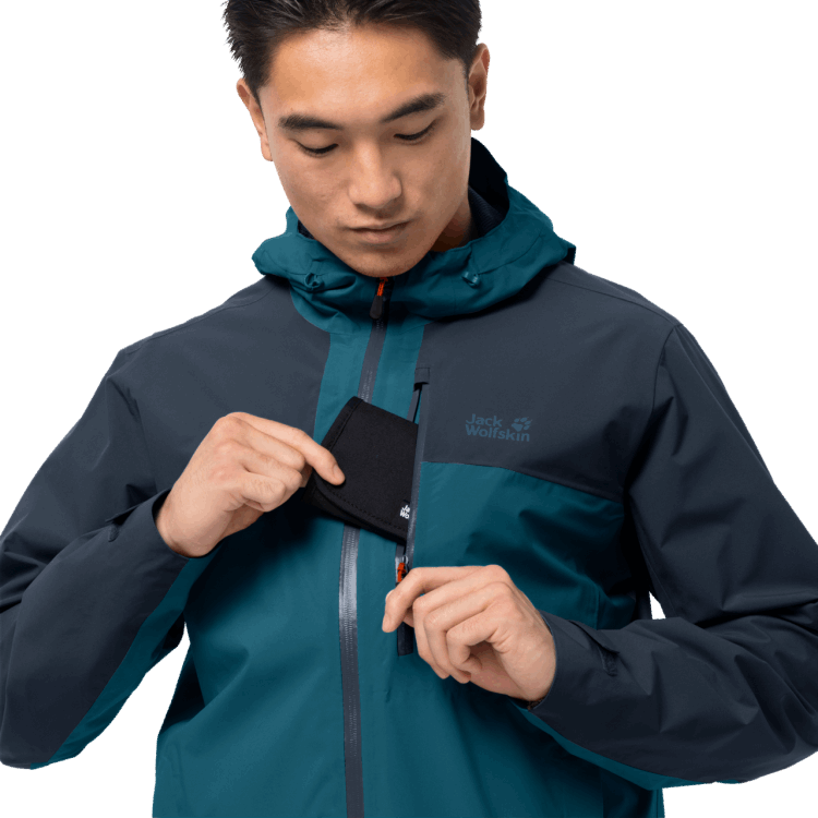 Brand Jack Wolfskin Men's Go Hike Jacket Blue Coral